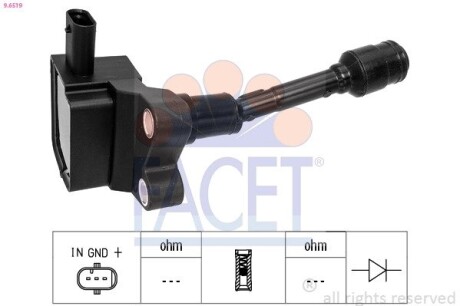 96519 Автозапчастина FACET подбор по vin на Brocar