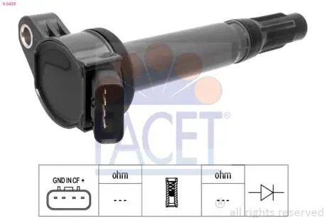 96438 Автозапчастина FACET подбор по vin на Brocar