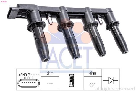 96445 Автозапчастина FACET підбір по vin на Brocar