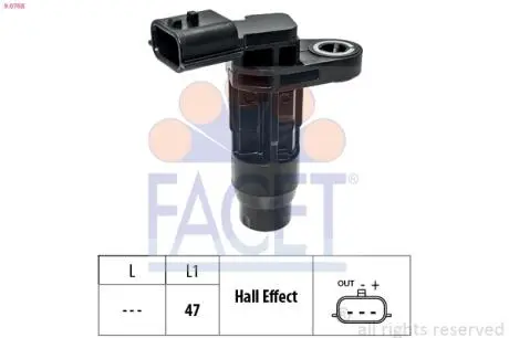 90768 Датчик положення росподілвалу Captur (13-)/Clio IV (12-) 0.9 TCe/1.2 TCe (90768) Facet FACET підбір по vin на Brocar