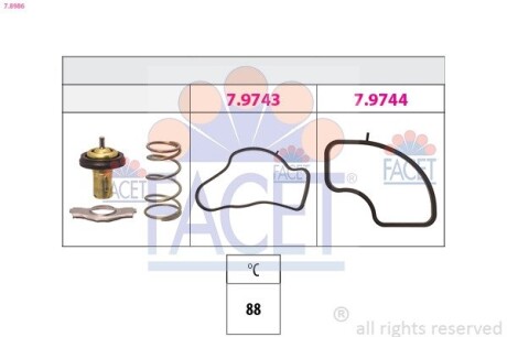 78986 Автозапчастина FACET підбір по vin на Brocar