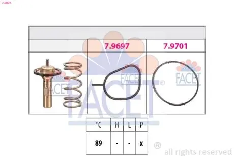 78826 Автозапчастина FACET подбор по vin на Brocar