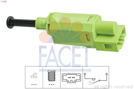 71198 Автозапчастина FACET підбір по vin на Brocar