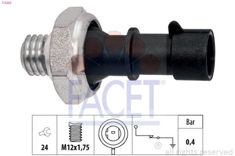 70222 Автозапчастина FACET підбір по vin на Brocar