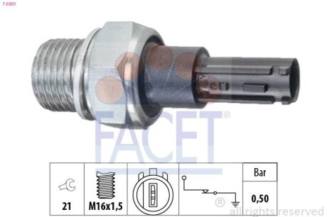 70203 Автозапчастина FACET підбір по vin на Brocar