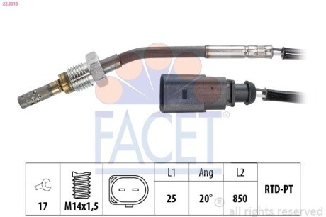 220319 Автозапчастина FACET подбор по vin на Brocar