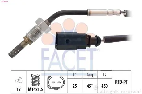 220287 Автозапчастина FACET підбір по vin на Brocar