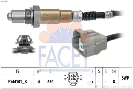 108566 Кисневий датчик FACET підбір по vin на Brocar