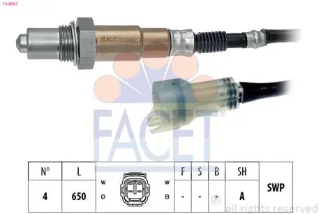 108563 Кисневий датчик FACET подбор по vin на Brocar