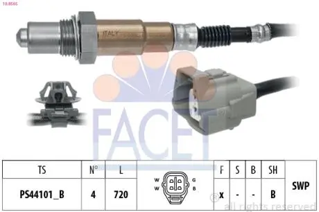 108565 Кисневий датчик FACET підбір по vin на Brocar