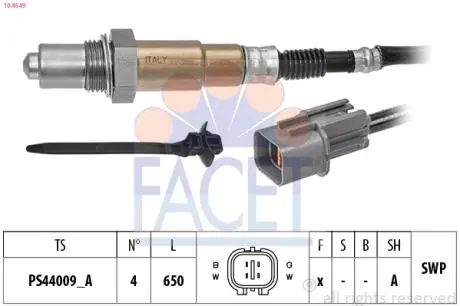 108549 Автозапчастина FACET підбір по vin на Brocar