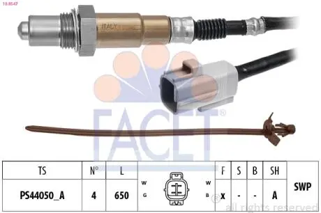 108547 Автозапчастина FACET подбор по vin на Brocar