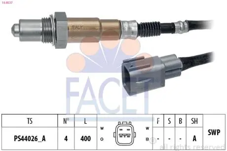 108537 Кисневий датчик FACET подбор по vin на Brocar