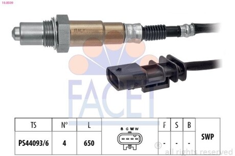 108509 Автозапчастина FACET подбор по vin на Brocar