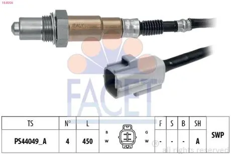 108356 Автозапчастина FACET подбор по vin на Brocar