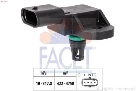 103412 Автозапчастина FACET підбір по vin на Brocar