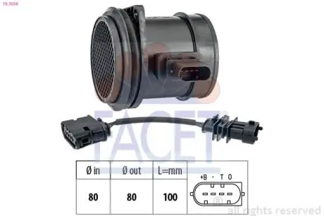101556 Автозапчастина FACET підбір по vin на Brocar