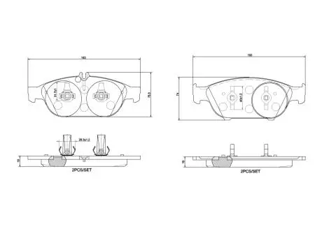 P50106 Автозапчастина BREMBO підбір по vin на Brocar
