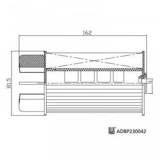 ADBP230042 Паливний фільтр BLUE PRINT підбір по vin на Brocar