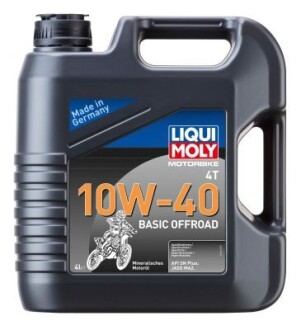 3062 Масло моторное минеральное "Motorbike 4T Basic Offroad 10W-40", 4л LIQUI MOLY подбор по vin на Brocar