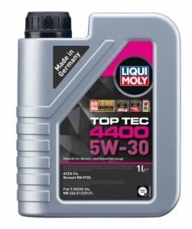 3750 Масло моторное полусинтетическое "Top Tec 4400 5W-30", 1л LIQUI MOLY подбор по vin на Brocar