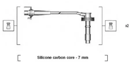 941215240807 Комплект проводов зажигания MAGNETI MARELLI подбор по vin на Brocar