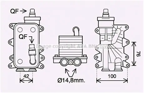 BW3560H Масляний радiатор STARLINE підбір по vin на Brocar