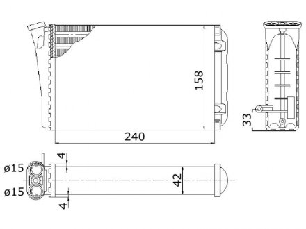 OL6196 Радіатор опалення STARLINE підбір по vin на Brocar