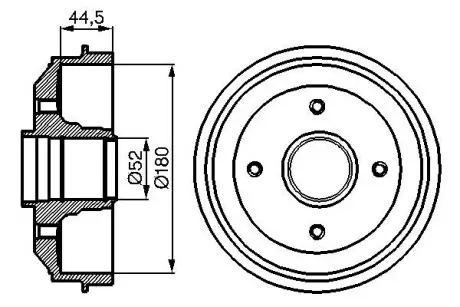 0986477070 Тормозной барабан BOSCH підбір по vin на Brocar