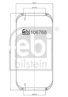 106768 Подушка амортизуюча FEBI BILSTEIN подбор по vin на Brocar