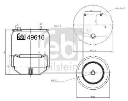 49616 Подушка амортизуюча FEBI BILSTEIN підбір по vin на Brocar