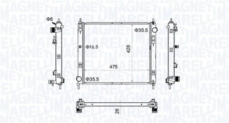 350213205500 Автозапчастина MAGNETI MARELLI підбір по vin на Brocar