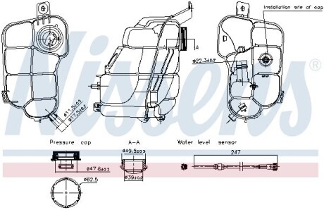 996318 Бачок компенсаційний First Fit NISSENS підбір по vin на Brocar