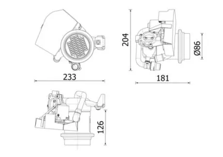CE40000P Радіатор, система рециркуляції ВГ MAHLE / KNECHT подбор по vin на Brocar