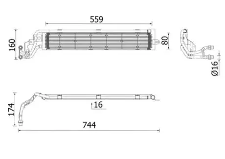 CR2697000P Радіатор, система охолодження двигуна MAHLE / KNECHT підбір по vin на Brocar