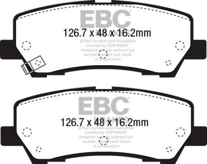 DP43043R Автозапчастина EBC підбір по vin на Brocar