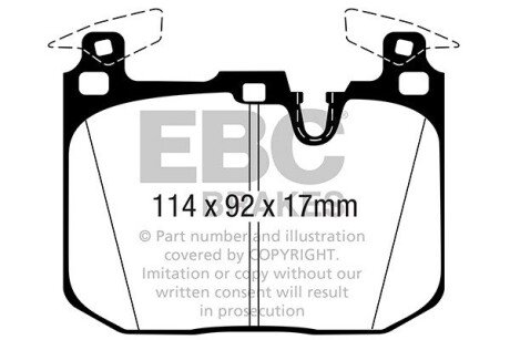 DP42360R Автозапчастина EBC підбір по vin на Brocar