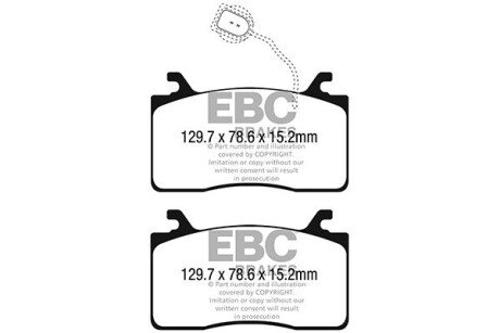 DP42325R Автозапчастина EBC подбор по vin на Brocar