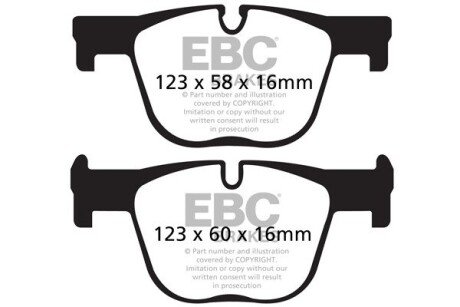 DP42131R Автозапчастина EBC підбір по vin на Brocar