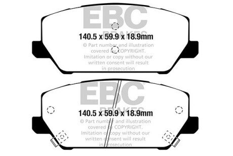 DP42343R Автозапчастина EBC подбор по vin на Brocar