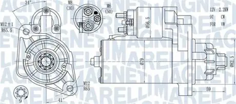 063721378010 Стартер MAGNETI MARELLI подбор по vin на Brocar