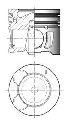 41703600 Поршень двигуна CITROEN / FIAT / LAND ROVER / PEUGEOT 85,00 2.2 HDi KOLBENSCHMIDT підбір по vin на Brocar