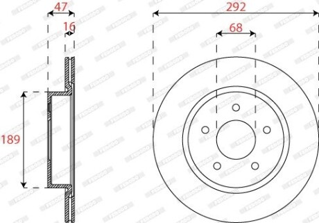 DDF2786C Автозапчастина FERODO підбір по vin на Brocar