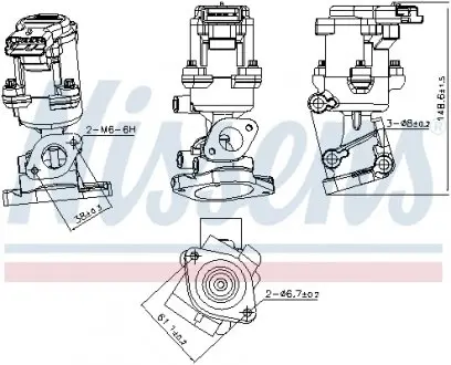 98240 Клапан EGR NISSENS подбор по vin на Brocar