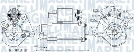 063721275010 Стартер MAGNETI MARELLI подбор по vin на Brocar