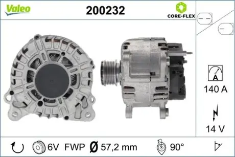 200232 Автозапчастина VALEO підбір по vin на Brocar