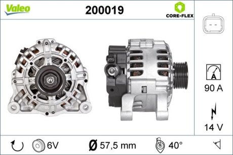 200019 Автозапчастина VALEO подбор по vin на Brocar