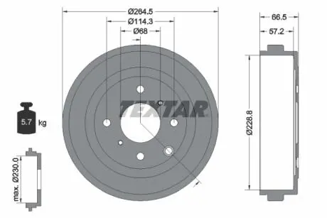 94046400 Автозапчастина TEXTAR подбор по vin на Brocar