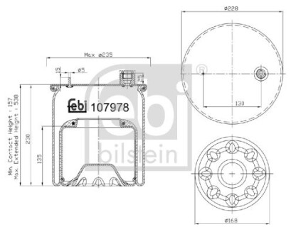 107978 Автозапчастина FEBI BILSTEIN підбір по vin на Brocar