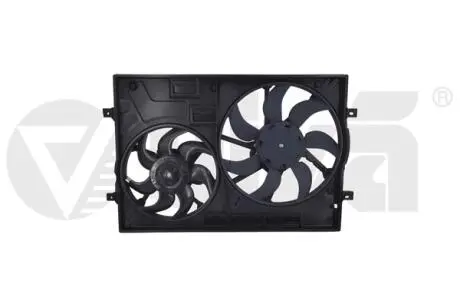 11211836301 Дифузор у зборі з вентиляторами Skoda Octavia (12-),Superb (15-)/VW Golf (12-),Tiguan (16-)/Audi A3 (12-) (11211836301) VIKA VIKA підбір по vin на Brocar